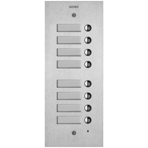 Placca Steely 2F+ 8 Pulsantes Acero Inoxidable 34.2x12.4x6.6 Cm Para Sistemas de Intercomunicación y Mirillas de Puerta - Product Image 1
