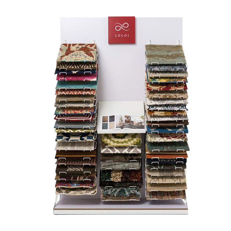 Apache Customizable Wooden Mat Display Rack Factory Price for Supermarket And Mall — view 3