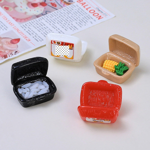 Scatole Porta Pranzo Miniatura a Forma di Gatto, Decorazioni in Resina, Artigianato per Mini Cucina, Simulazione Cibo - Product Image 3