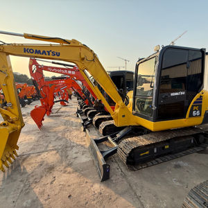 Excavatrice Komatsu PC56 PC35 d'occasion, mini-excavatrice de 5 tonnes et 3,5 tonnes, pièces d'origine, bon état, prête à travailler, faible nombre d'heures, à vendre - Product Image 1