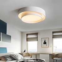 Plafonnier LED rond moderne à montage en surface, éclairage décoratif intérieur pour salon, luminaires LED modernes à suspendre