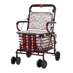 Chariots à main pliants à quatre roues pour marcheurs et <span class=keywords><strong>d</strong></span>éambulateurs de petites poulies âgés pour l'épicerie - Product Image 2