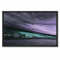 Peinture à l'huile abstraite violette peinte à la main sur toile, art mural avec option de suspension, design contemporain pour la décoration de luxe des hôtels et des maisons