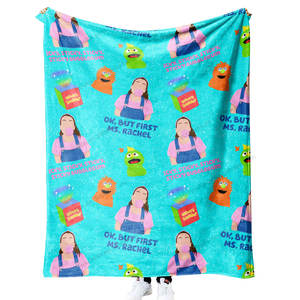 Manta Infantil Personalizada con Estampado de la Sra. Racheled, Manta de Franela Súper Suave para Sofá, Cama, Niños y Bebés - Product Image 2