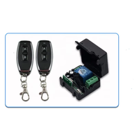 Interruptor de Control Remoto Inalámbrico de un Solo Canal de 12 V, Kit de Receptor y Transmisor de RF de 433 MHz para Iluminación LED y Sistemas de Cerraduras Eléctricas