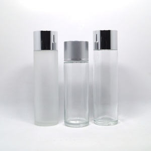 Luxury Cosmetics Packaging Glass Bottle Sets Empty Glass Cream Jar and Pump <b>Spray</b> Bottle Skin Care Set Face Cream Lotion Bottle - Product Image 5