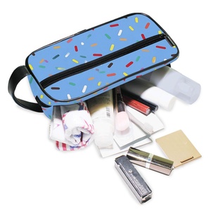 Blue Color Design Waterproof Pouch Wash <b>Bag</b> Customs logo Adult Zipper Travel <b>Toiletry</b> Cosmetic <b>Bag</b> - Product Image 5