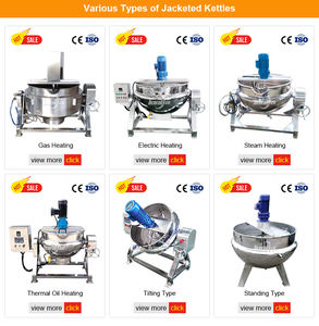 Olla industrial de 300L para cocinar pasta de camarones, <span class=keywords><strong>caramelo</strong></span> y curry, <span class=keywords><strong>con</strong></span> caldera de gas encamisada - Product Image 6