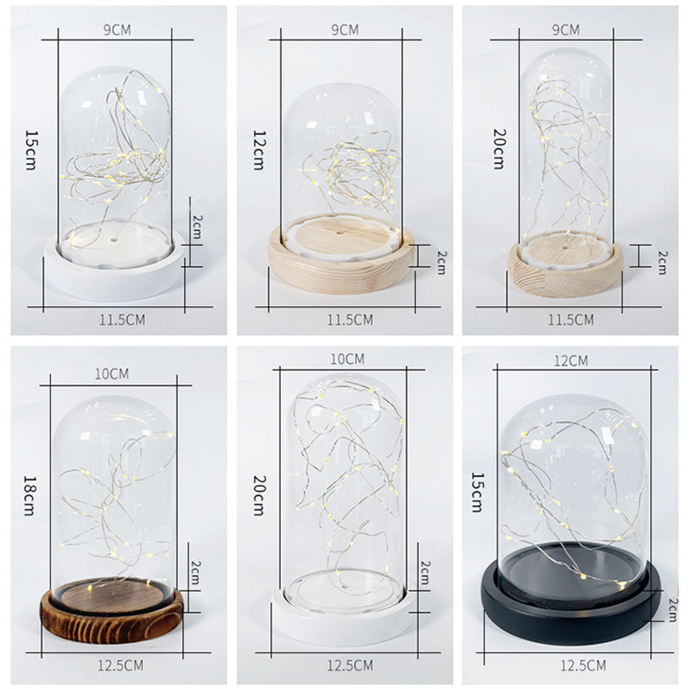 PATIKIL 7,1" X3,5 Verre Dôme Cloche, Clair Verre Cloche Pot