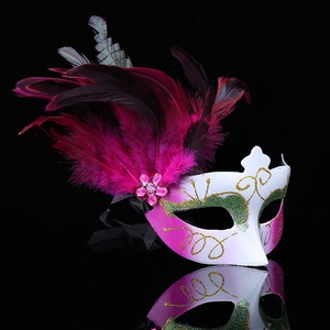 Nouveau Masque de Bal Masqué Créatif et Tendance pour Halloween, Personnalisé avec Plumes Décoratives, Vente en Gros Transfrontalière - Product Image 3