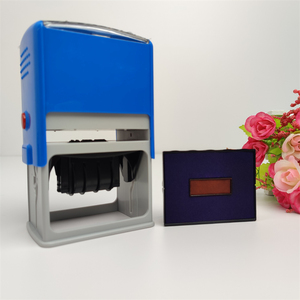 Almohadilla de sello de <span class=keywords><strong>2</strong></span> colores preentintada, fecha rectangular, sellos autoentintables 5030 para bolsa de plástico - Product Image 3