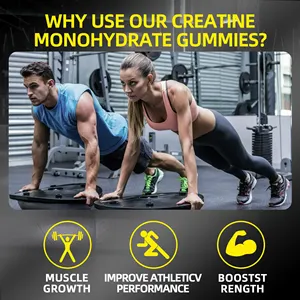 Creatine Monohydrate Fast Shipping Wholesale Pre Workout Sport Nutrition Supplement Gym Energy Booster Creatine 120 Gummies