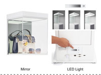 21.5 "boîtier de piédestal LCD affichage numérique Kiosque d'affichage magasin de détail aéroport personnalisé OEM sol support bijoux vitrine exposition