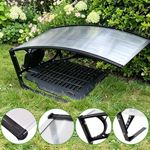 Protection UV résistant aux intempéries Robot tondeuse <span class=keywords><strong>Garage</strong></span> avec feuilles de PC et supports <span class=keywords><strong>en</strong></span> métal - Product Image 2