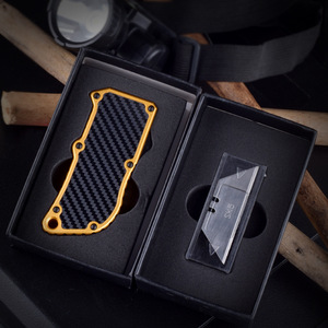 UK-1706 OTF Box Cutter POCKET <span class=keywords><strong>EDC</strong></span> RAZOR DOUBLE ACTION Couteau automatique pour hommes - Product Image 5