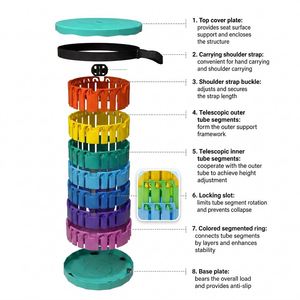 Tabouret télescopique rond en plastique pour caravane et <span class=keywords><strong>camping</strong></span>-<span class=keywords><strong>car</strong></span>, portable, léger, facile à transporter, compagnon de voyage pour <span class=keywords><strong>camping</strong></span>-<span class=keywords><strong>car</strong></span> et <span class=keywords><strong>camping</strong></span> - Product Image 6
