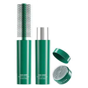 2024 Fashion Custom LOGO Round Portable Pocket Hair Brush For Purse Massage Mini Hair Comb For Men Women