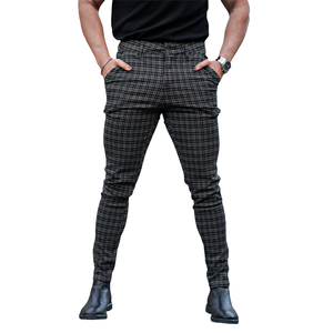 Pantalones Chinos Casuales para Hombre, Corte Recto y Ajustado, Ligeros, de Color Medio, con Cierre, Transpirables, con Logotipo Personalizado, Venta al Por Mayor, Dropshipping - Product Image 4
