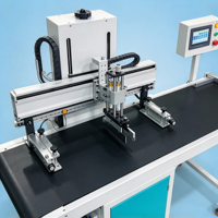 Automatische vlakke servoaangedreven zeefdrukmachine 500*700 mm printgebied, enkelkleurige zeefdrukker voor tassen, papier en textiel