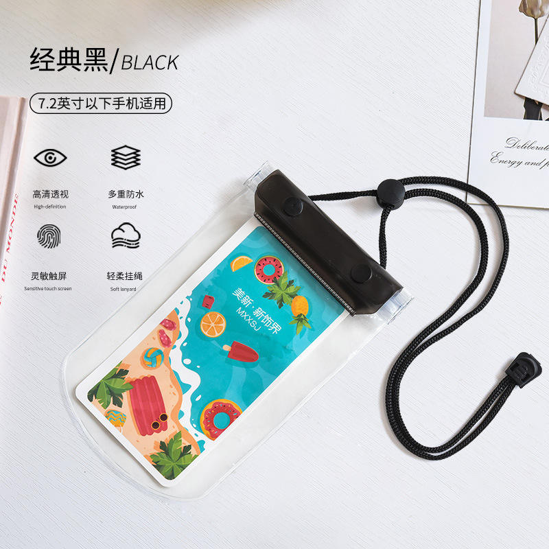 Botón de triple capa de 7,2 pulgadas - negro