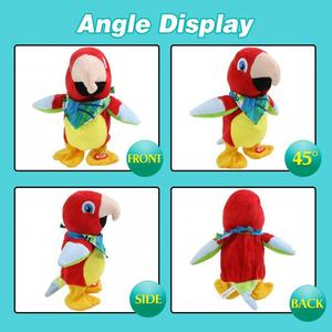 Juguete de Peluche Electrónico de Periquito Blanco, Divertido, con Grabación de Voz, <span class=keywords><strong>Canciones</strong></span> y Bailes, 31-50 cm - Product Image 3