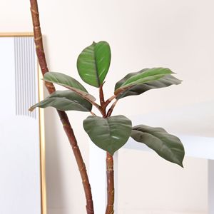 Plante en caoutchouc, plante artificielle en plastique en pot, plante décorative pour la maison, le bureau, la décoration du jardin, décoration intérieure, plantes artificielles - Product Image 4