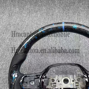 Nouveau produit phare : Volant de voiture en cuir perforé et fibre de carbone forgée pour Honda Civic 11e génération - Product Image 2