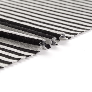 उच्च गुणवत्ता वाले स्ट्रिप रेयन पॉलिएस्टर स्पैन्डेक्स बुना थर्मल स्टोरेज इन्सुलेशन टेरी फ्लेक्स कपड़े लड़कों के लिए पर्यावरण के अनुकूल सादा - Product Image 3