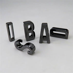 डोंग गुआन सामान के लिए 26 अक्षर जिंक मिश्र धातु ए टू जेड धातु फैक्टरी थोक जलरोधक सोना धातु पत्र के बैग के लिए - Product Image 4