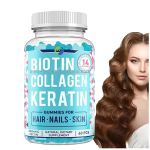 Gommose Vegane OEM al Collagene con Biotina e Cheratina - Integratori per Capelli, Pelle e Unghie - Product Image 1
