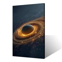 Peinture sur toile HD Giclée sur mesure, motif trou noir et vide cosmique, pour décoration murale de salle de jeux et appartement moderne