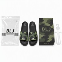 Sandales d'été décontractées robustes pour l'extérieur, avec logo personnalisé OEM, semelle EVA, dessus en PVC camouflage, certifiées BSCI