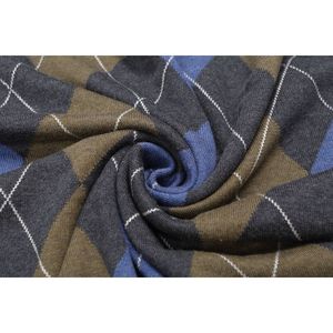 Pull à col rond pour homme, coupe classique, manches longues, tricot en laine mérinos, texture douce et légère, fin pour l'automne - Product Image 4