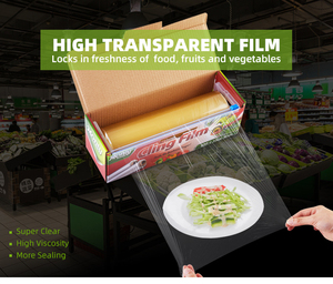 جودة عالية مكافحة الضباب <span class=keywords><strong>PVC</strong></span> تتشبث لفة كبيرة جديدة حفظ سوبر ماركت مع رؤية عالية للتعبئة والتغليف - Product Image 4