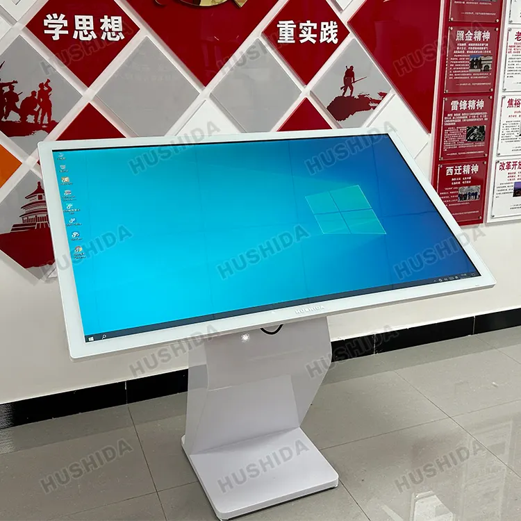 32 43 49 55 inch UI thiết kế LCD cảm ứng Monitor thường vụ wayfinding thông tin tương tác freestanding kỹ thuật số kiốt màn hình