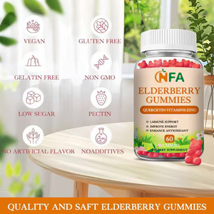 Custom Vitamin C Extract Supplement Support Immune System Improve Energy Natural Elderberry Gummies for Adults - Product Image 4