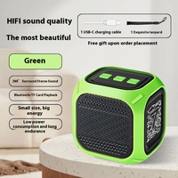 Mini portátil inalámbrico para altavoz Bluetooth, iluminación LED RGB, Subwoofer de Audio alimentado por batería para uso en exteriores en automóvil