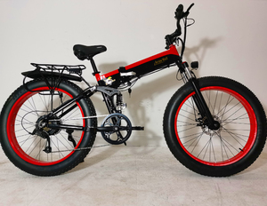 Vélo électrique pliable à gros pneus <span class=keywords><strong>Hitway</strong></span> 750W 48V avec batterie au lithium, moteur à moyeu arrière, 7 vitesses, en alliage d'aluminium, 26 pouces pour adultes - Product Image 5