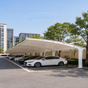 Structure de membrane tendue pour abri de voiture, toit imperméable en PVC/PVDF, abri de voiture préfabriqué, auvent pare-soleil - Product Image 3