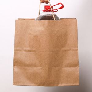 Bolsas de Papel para Compras de Supermercado, Comida para Llevar de Restaurantes, Biodegradables, Reciclables, con Logotipo Impreso Personalizado, Varios Colores - Product Image 5