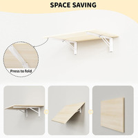 Bureau d'ordinateur flottant Bureau rabattable Table pliante murale Table de blanchisserie peu encombrante pour vêtements pliants