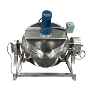 Steam Jacketed Caramel Cooking Kettle Mixer Machine for Tomato Sauce Jam