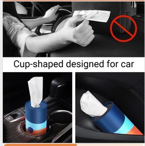 Cilindro de tejido de coche barato con tejidos suaves Facila Ajuste perfecto para portavasos de coche Comprar soporte de tejido de coche rellenado - Product Image 6