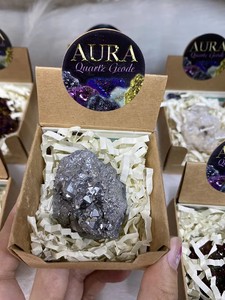 STOCK per agata naturale Druzy di forma irregolare placcato agata geodi per regalo Souvenir - Product Image 6
