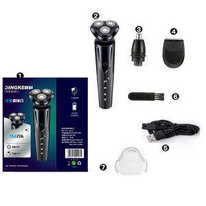 Vendita calda professionale <span class=keywords><strong>barba</strong></span> elettrica Trimmer Usb ricaricabile rasoio elettrico 3 In 1 Set rasoio <span class=keywords><strong>per</strong></span> gli uomini - Product Image 6