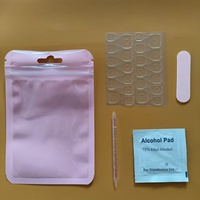 Kit d'outils de manucure portable cinq pièces, modèle artisanal 002 pour usage courant, colle gelée, vente en gros