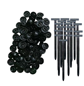 ترقية النايلون العالمي كابل التعادل مشبك الثقيلة الذاتي قفل مقاومة للأشعة تحت البنفسجية أسود العلاقات البريدي لإصلاح السيارة كابل التعادل - Product Image 4