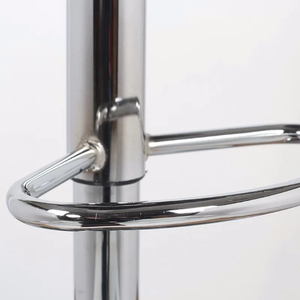 Sgabello da Bar Regolabile con Gambe Cromate e Sollevamento a Gas, Robusto e Durevole, in Pelle PU, Sedia Alta da Pranzo - Product Image 5