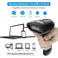 Escáner de Código de Barras Netum NT-1228BL Android, Escáner Bluetooth NT-1228BC, Lector CCD Bluetooth Inalámbrico para Teléfono Móvil