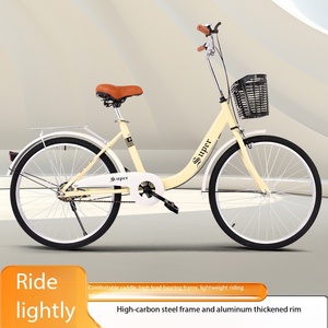 <span class=keywords><strong>Bicicleta</strong></span> <span class=keywords><strong>Vintage</strong></span> Elegante para Mujer con Llanta de Aluminio Reforzada y Asiento Cómodo para Paseos Urbanos Casuales - Product Image 4